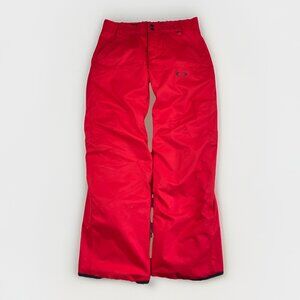 Y2K Oakley Snow Pants Mens Small Red Insulated Fleece Lined Ski Snowboarding